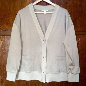 Grade & Gather Women's S/M Oversized Beige Neutral Cardigan Sweater Lagonlook